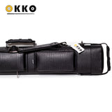 OKKO Billiard Hard Oval Deluxe Case Croco Black 3x5