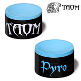 Taom Billiard Pyro Chalk Blue 1 pc w/Retractable Chalk Holder