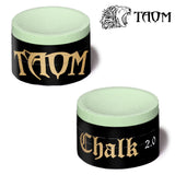 Taom Billiard Snooker Chalk 2.0 Green 1 pc w/Bullet Chalk Holder