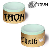 Taom Billiard Soft Chalk Green 1 pc w/Bullet Chalk Holder