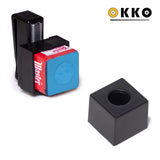 OKKO Plastic Magnetic Billiard Chalk Holder Black w/Chalk