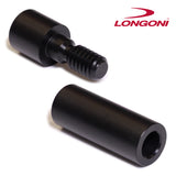 Longoni Nero Carom Cue Joint Protectors, Set for Shaft and Butt, Wooden Joint