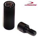 Longoni Nero Carom Cue Joint Protectors, Set for Shaft and Butt, Wooden Joint