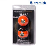 Aramith Tournament Black No.5 and No.13 Pool Balls 2 1/4" in a blister