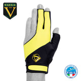 Vaula Pro Billiard Glove for Left Hand Yellow S
