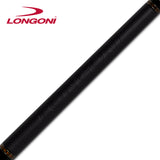 Longoni Flames Leather Pool Cue w/Luna Nera Shaft