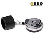 OKKO Retractable Round 8-Ball Chalker w/Belt Clip Black