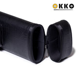 OKKO Billiard Hard Deluxe Oval Case Croco Black 2x4