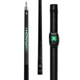 McDermott Vanquish Mach 1 Carbon Fiber Break Pool Cue Leather Wrap  FREE Hard Case