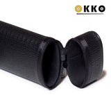 OKKO Billiard Hard Deluxe Oval Case Croco Black 2x2
