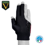 Vaula Pro Billiard Glove for Left Hand Red S