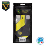 Vaula Pro Billiard Glove for Left Hand Yellow S