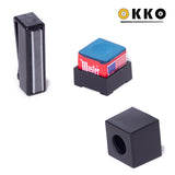 OKKO Plastic Magnetic Billiard Chalk Holder Black w/Chalk