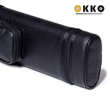 OKKO Billiard Hard Deluxe Oval Case Croco Black 2x4