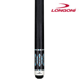 Longoni Black Mamba II Lizard Style Leather Pool Cue w/S20 Shaft