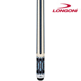 Longoni Black Mamba II Leather Strips Pool Cue Butt