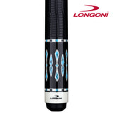 Longoni Black Mamba II Lizard Style Leather Pool Cue w/S20 Shaft