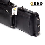 OKKO Billiard Hard Oval Deluxe Case Croco Black 3x5