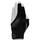 Predator Billiard Glove for Left Hand Black w/Grey Logo XXS