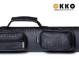 OKKO Billiard Hard Deluxe Oval Case Croco Black 2x2