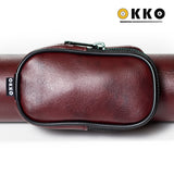 OKKO Billiard Hard Round Case Burgundy 1x1