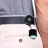 OKKO Retractable Round 8-Ball Chalker w/Belt Clip Black