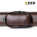 OKKO Billiard Hard Deluxe Oval Case Dark Brown 1x1