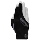 Predator Billiard Glove for Right Hand Black w/Grey Logo L/XL
