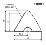 Artemis K55 Pool Table Rail Rubber 48", Set of 6