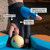 McDermott Billiard Glove for Right Hand Blue L