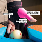 McDermott Billiard Glove for Left Hand Pink S