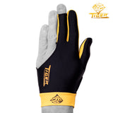 Tiger Pro Billiard Glove for Left Hand Gold S