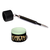 Taom Billiard Snooker Chalk 2.0 Green 1 pc w/Bullet Chalk Holder