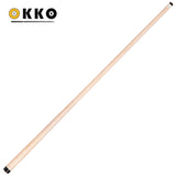 OKKO Maple Shaft for Pool Cues, 5/16"-18 Pivoted Joint, Silver Ring