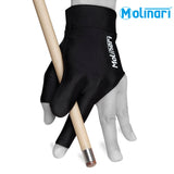 Molinari Billiard Glove for Left Hand Black M