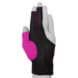 Predator Billiard Glove for Left Hand Pink w/Black Logo S/M