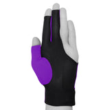 Predator Billiard Glove for Left Hand Purple w/Black Logo L/XL