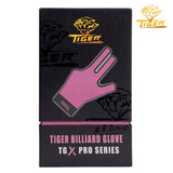 Tiger-X Pro Billiard Glove for Left Hand Pink S