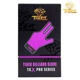 Tiger-X Pro Billiard Glove for Left Hand Purple M