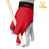 Tiger-X Pro Billiard Glove for Left Hand Red S