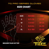 Tiger Pro Billiard Glove for Left Hand Red XL