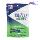 Triangle Cue Tip Ø12.5mm 50 pcs 1 package