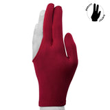 Billiard Quality Glove Burgundy