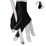Billiard Quality Glove Open Fingers Black