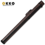 OKKO Billiard Hard Deluxe Oval Case Dark Brown 1x1