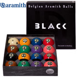 Aramith Tournament Black TV Billiard Pool Ball set 2 1/4"