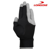 Longoni Billiard Glove Black Fire 3.0 for Left Hand XXL