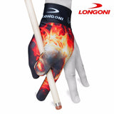 Longoni Billiard Glove Skull 2 for Left Hand