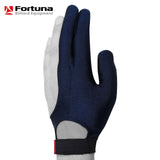 Fortuna Billiard Glove Classic w/Strap Blue S