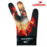 Longoni Billiard Glove Skull 2 for Left Hand